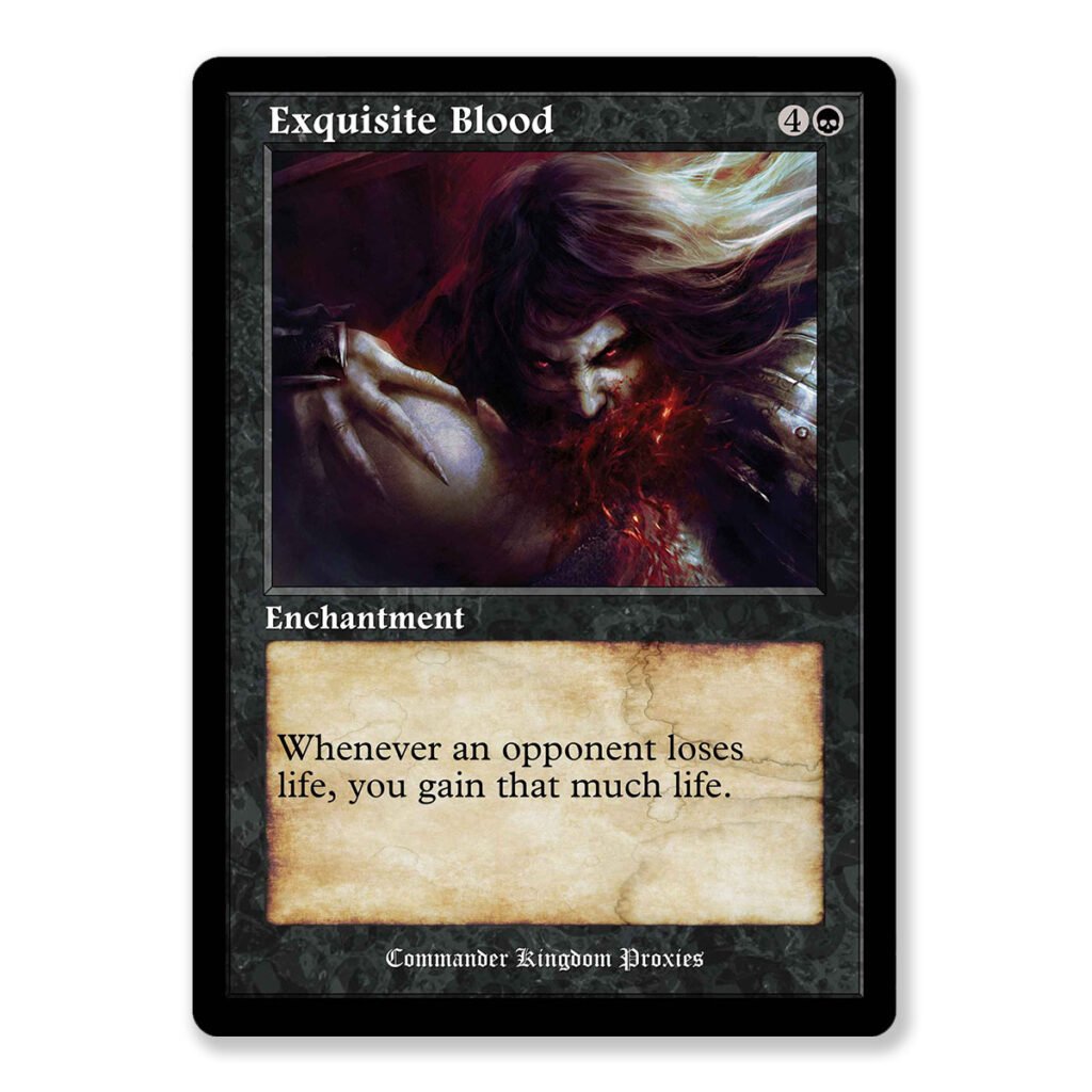 Exquisite Blood Vintage Custom MTG Proxy Card Trinketkingdom