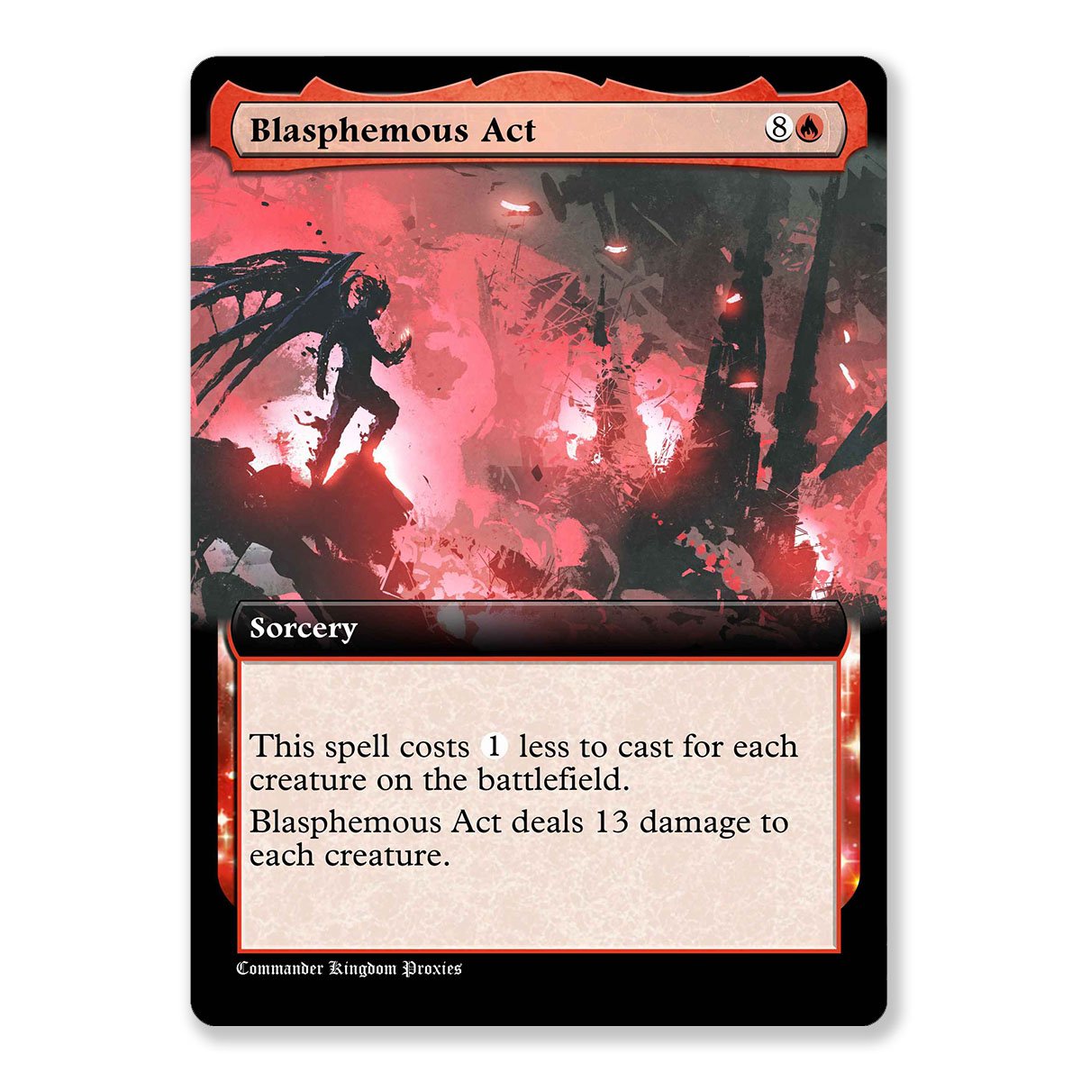 Blasphemous Act | Box Topper Custom MTG Proxy Card - trinketkingdom.com