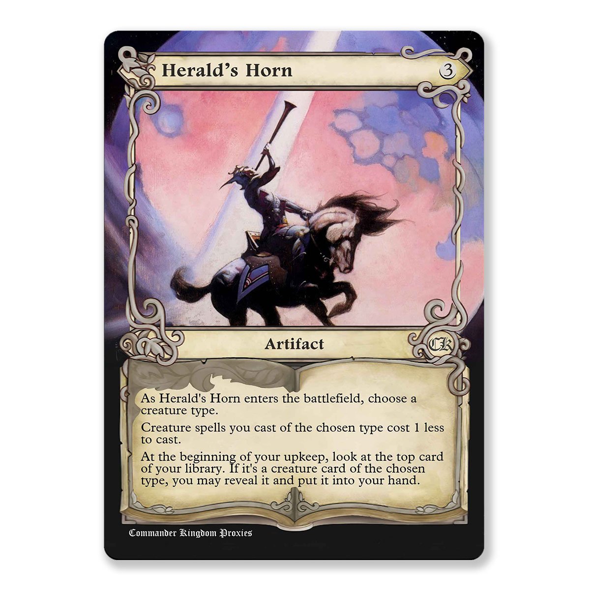 Heralds Horn | Adventure Custom MTG Proxy Card - trinketkingdom.com