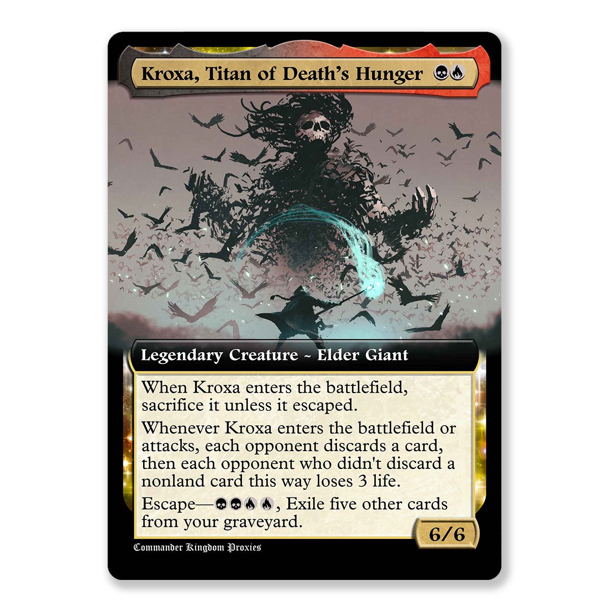 Kroxa Titan of Deaths Hunger | Box Topper Custom MTG Proxy Card ...