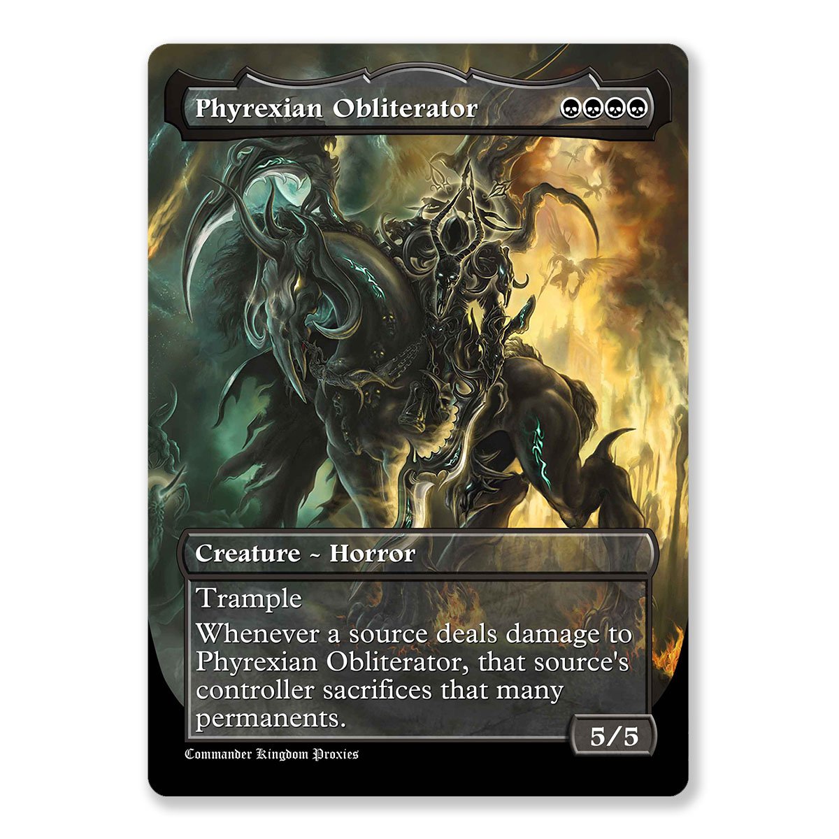 Phyrexian Obliterator | Full Art Custom MTG Proxy Card - Trinketkingdom.com