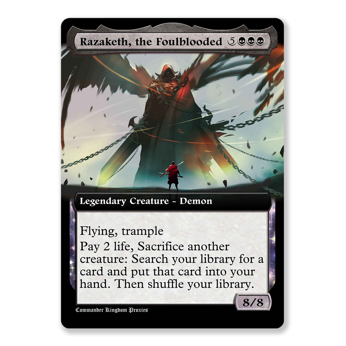 Razaketh, the Foulblooded | Box Topper Custom MTG Proxy Card ...