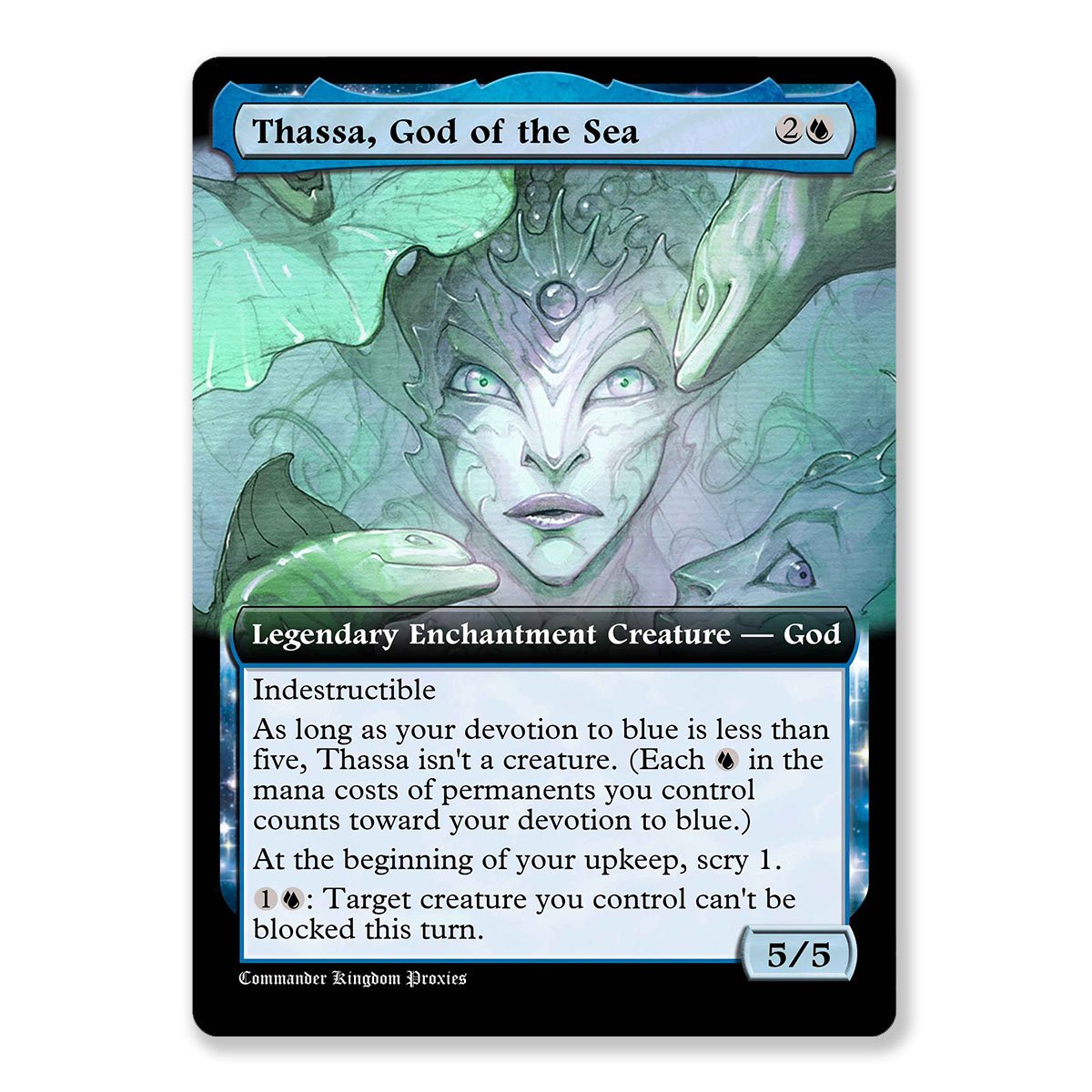 Thassa God of the Sea v2 | Box Topper Custom MTG Proxy Card ...