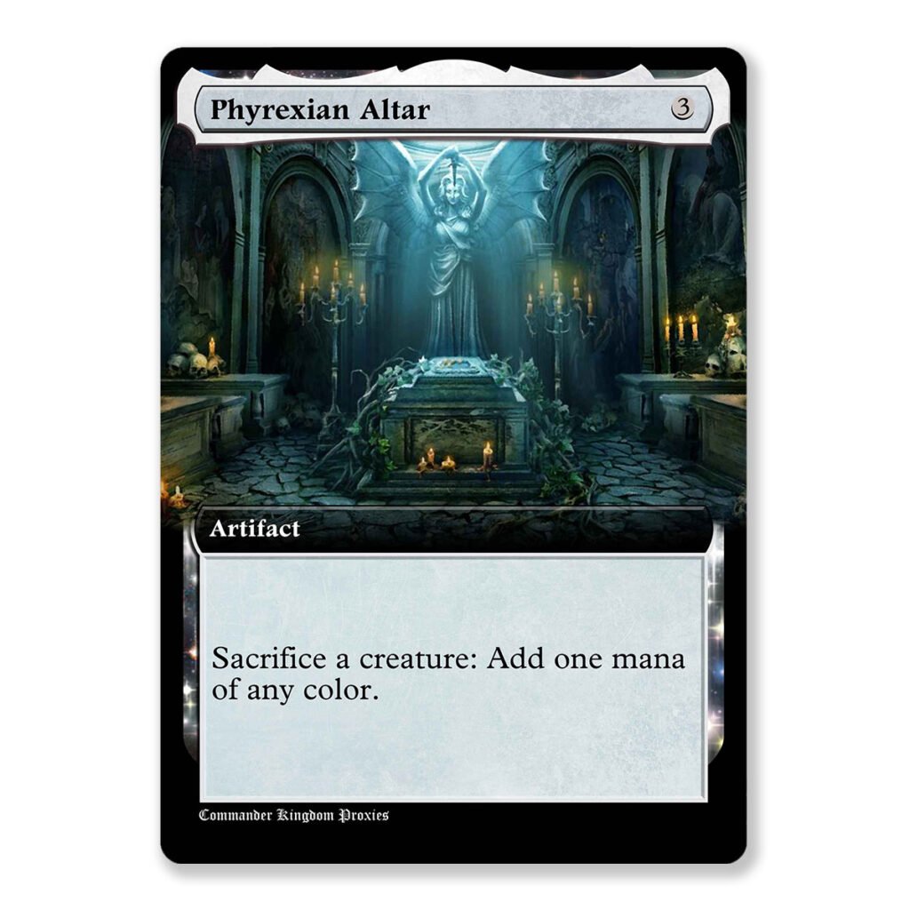 Phyrexian Altar | Box Topper Custom MTG Proxy Card - trinketkingdom.com